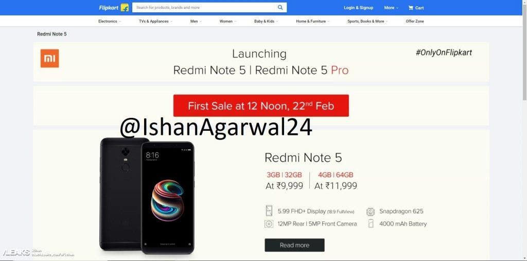 Redmi Note 5 and Note 5 Pro Price leaks, Note 5 starts at $155 and 5 Pro at $217