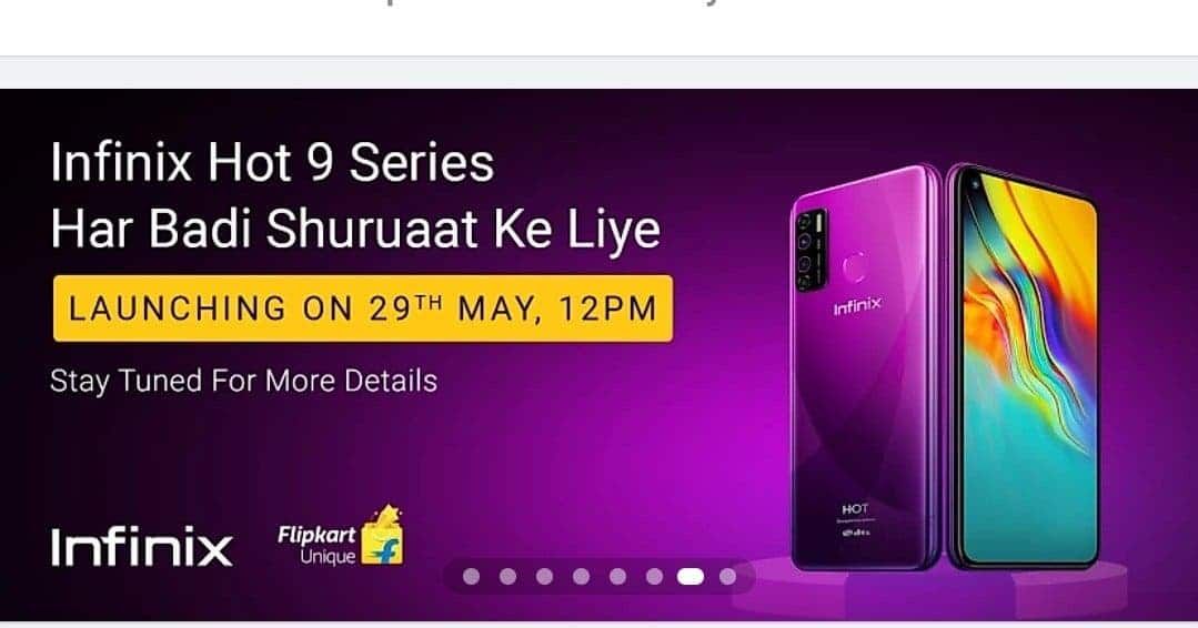 Infinix Hot 9 series launching on May 29 in India