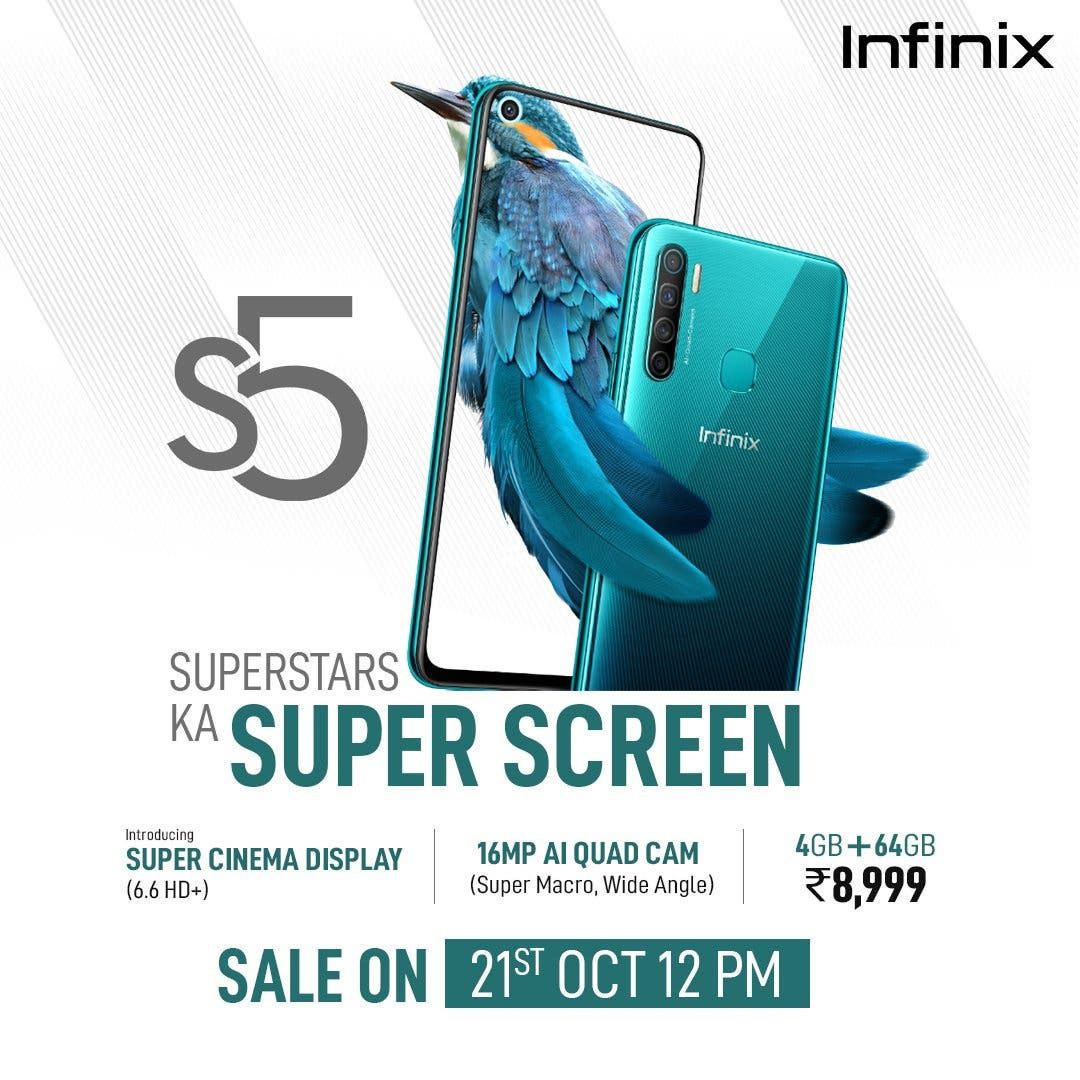 Infinix S5 brings hole-punch to sub-Rs 9000 ($125) in India