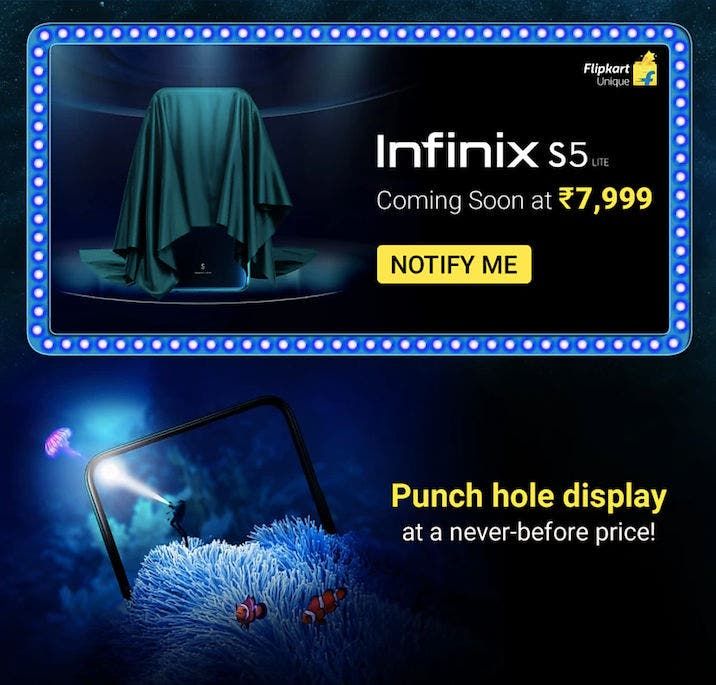 Infinix S5 Lite India Launch Soon, to Come with Punch-Hole Camera and $111 Price Tag