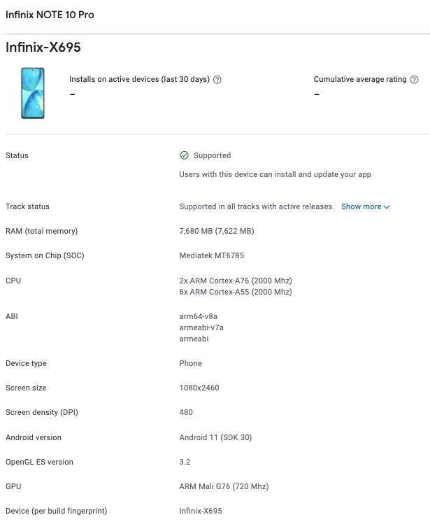 Infinix Note 10 Pro render confirms Penta-Camera setup