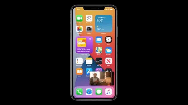 Apple imitates Android and adds widgets and picture-in-picture to iOS 14