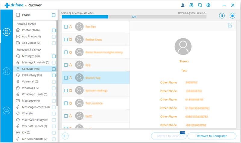 dr.Fone has 1-Click solution to Copy One Phone to Another