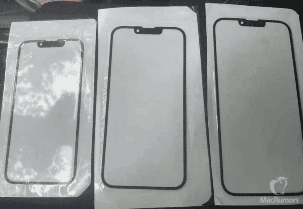 iPhone 13 front panel leak - uses a smaller notch and earpiece at the top