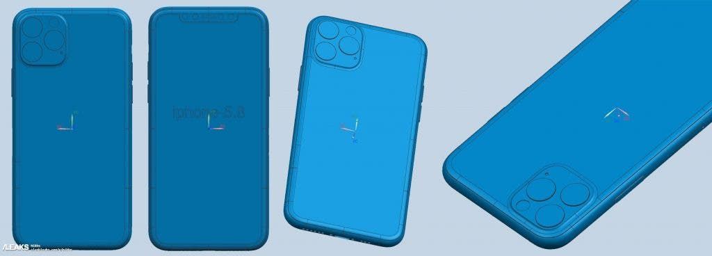 2019 iPhone family's showcased via CAD renders
