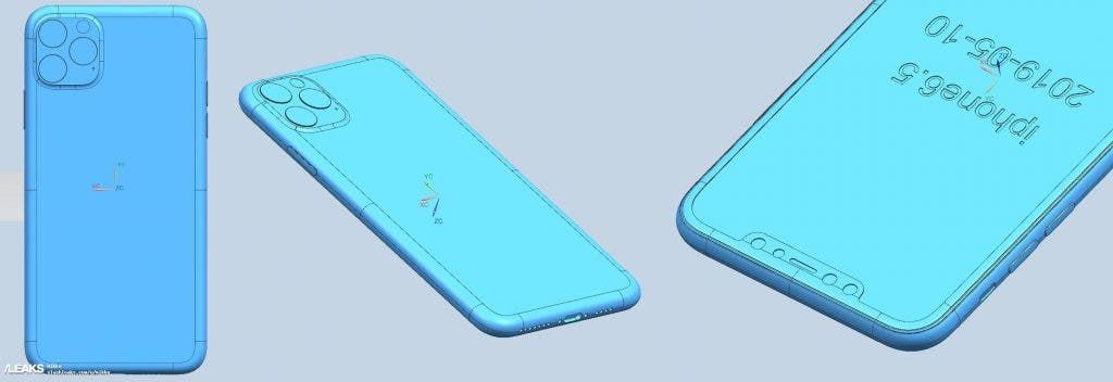 2019 iPhone family's showcased via CAD renders