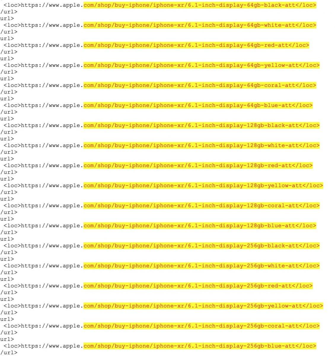 iPhone XS, XS Max, and XR names confirmed by Apple.com