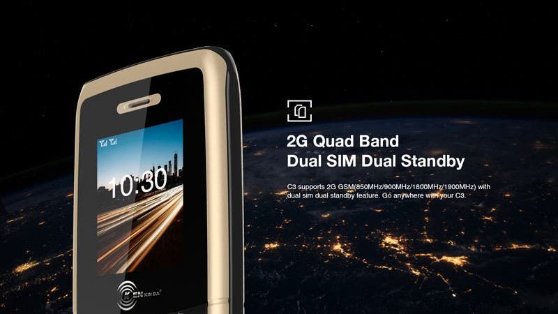 Kenxinda C3 released - the small size big battery feature phone for 2019