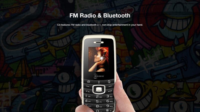 Kenxinda C3 released - the small size big battery feature phone for 2019