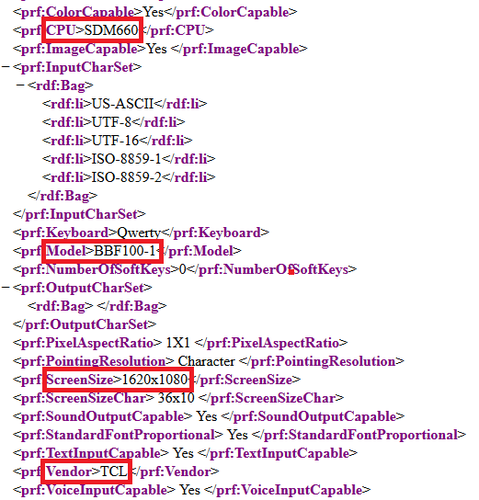 Unknown Blackberry phone with QWERTY keyboard and SD 660 spotted online
