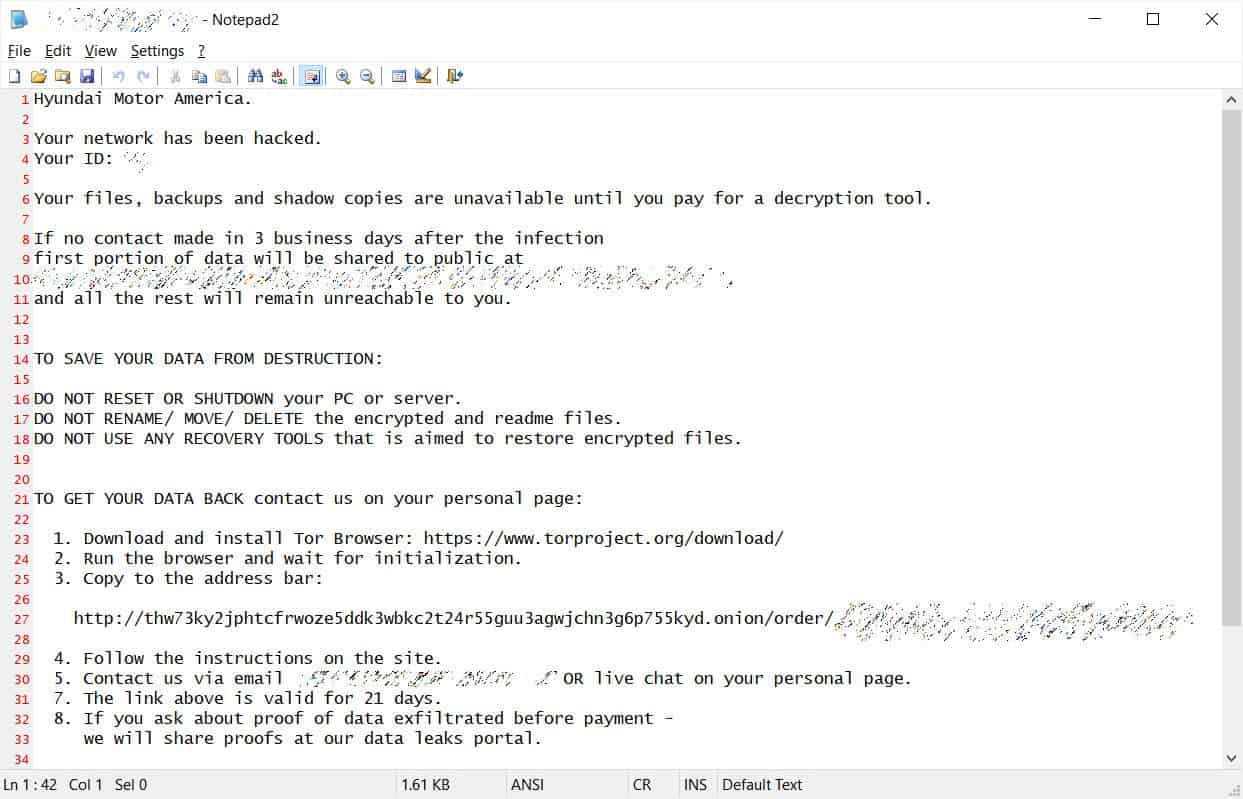 Kia Motors America Was Hacked And Requested To Pay $20 Million