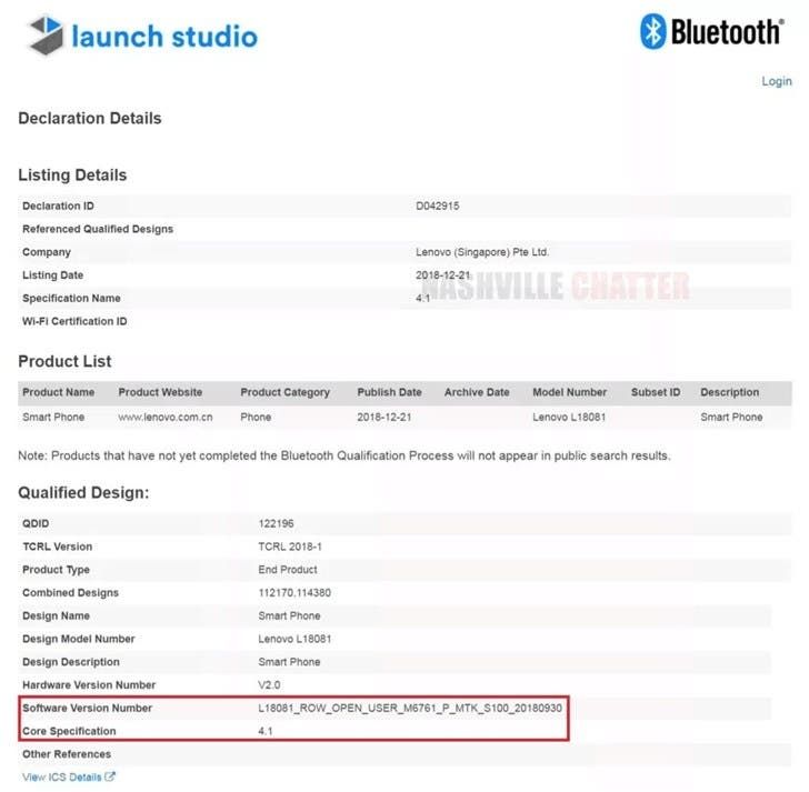 Lenovo A5s with MediaTek Helio A22 gets Bluetooth ceritification