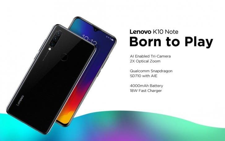 Lenovo A6 Note, K10 Note, Z6 Pro go official in India