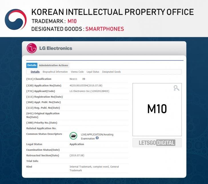 LG M10 name trademarked, a new LG M series in the offing?