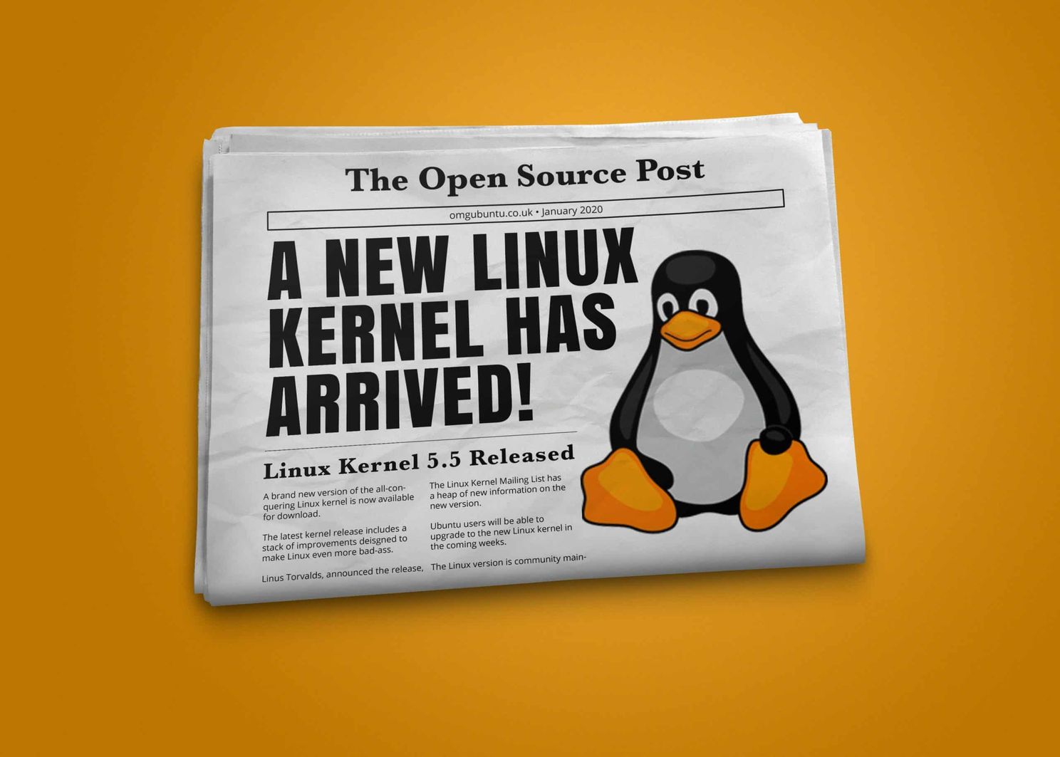 Linux 5.5 officially released with a couple of hardware improvements