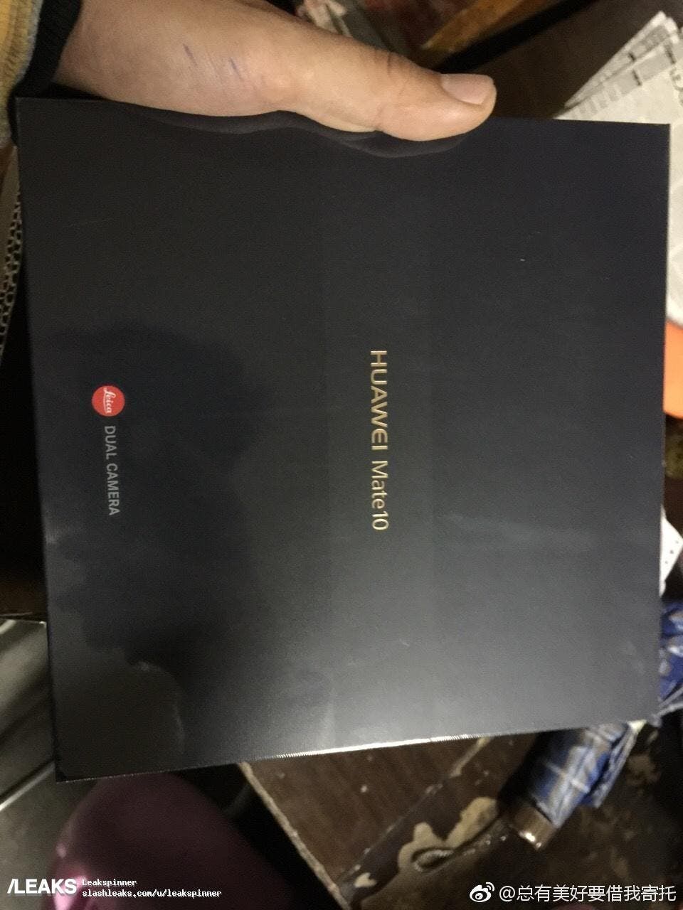 Huawei Mate 10 retail box Leaks, reveals Leica camera