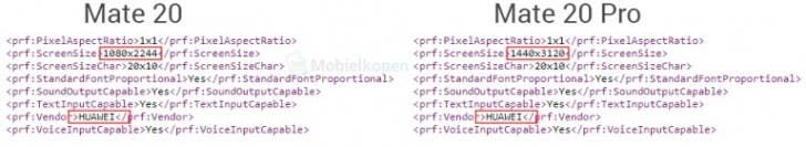 Huawei Mate 20 and Mate 20 Pro user-agent profiles hint at Quad HD+ Resolution
