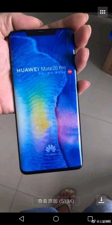 Mate 20 Pro dummy unit leaks, shows curved display, big notch