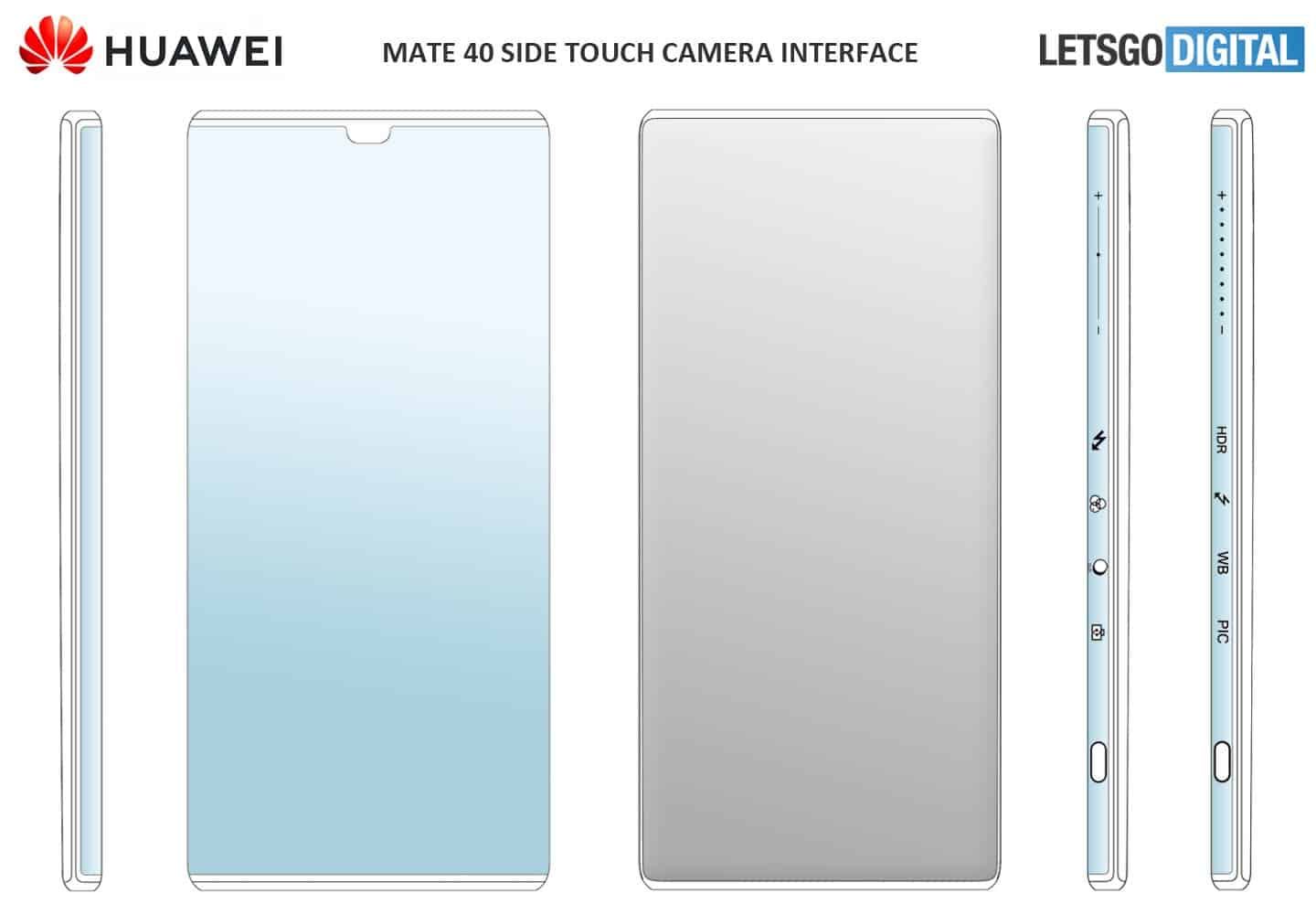Huawei Mate 40 has a new side-touch interface for controlling the camera