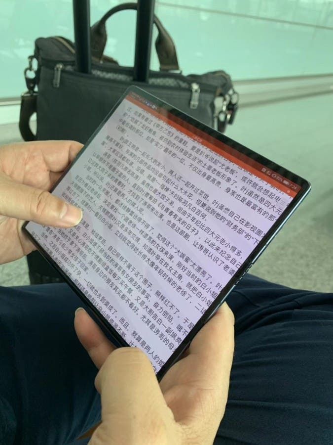 Huawei Mate X foldable phone spotted in the hands of Huawei executive