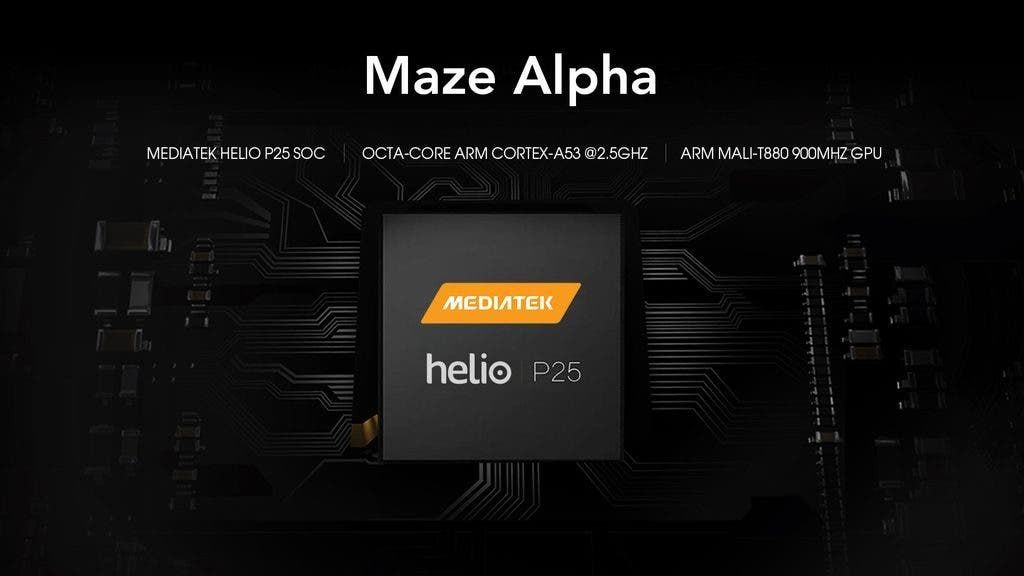 More specs of the bezel-less Maze Alpha released