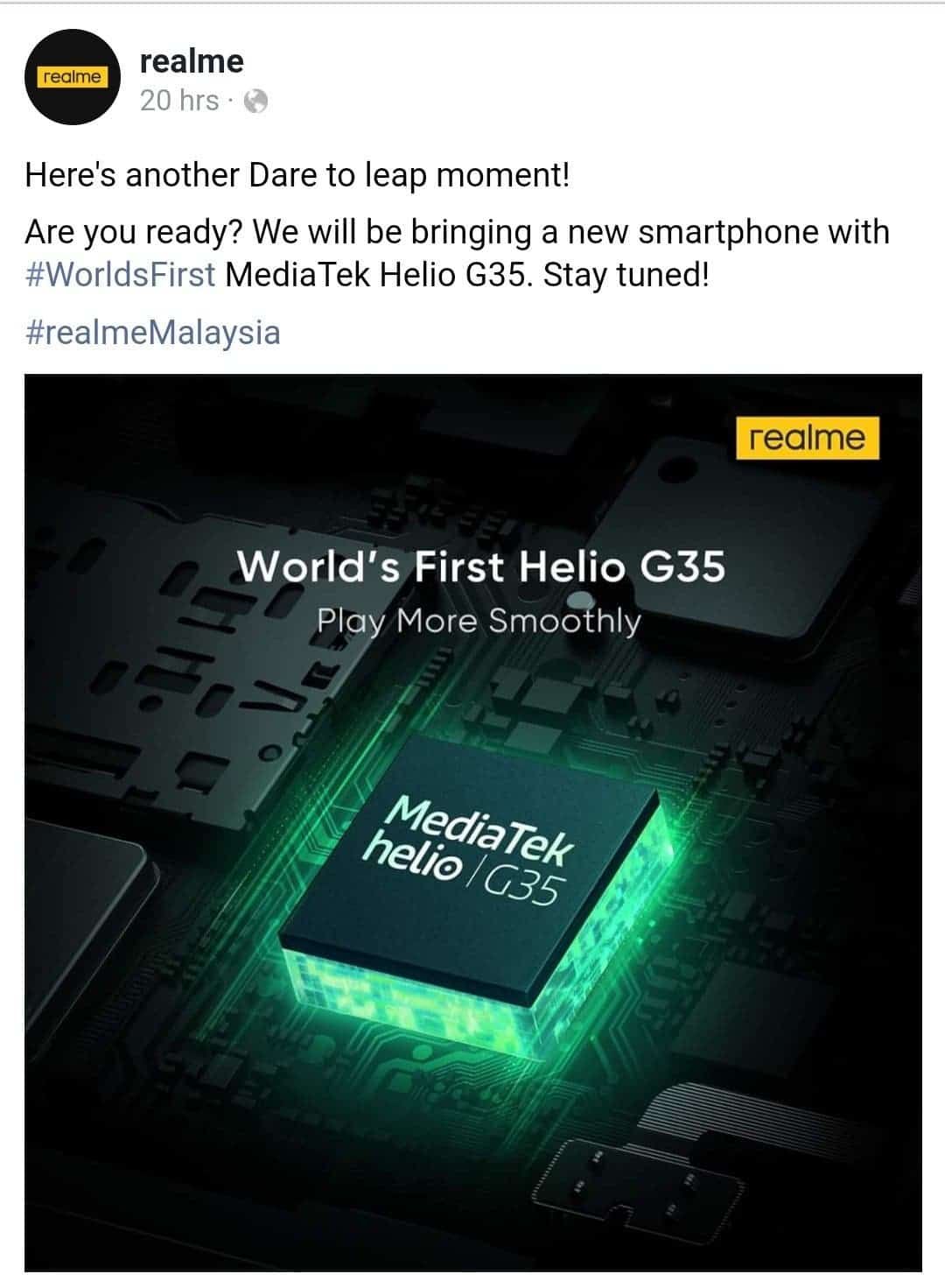 Realme C11 to get MediaTek G35 SoC, launch in Malaysia