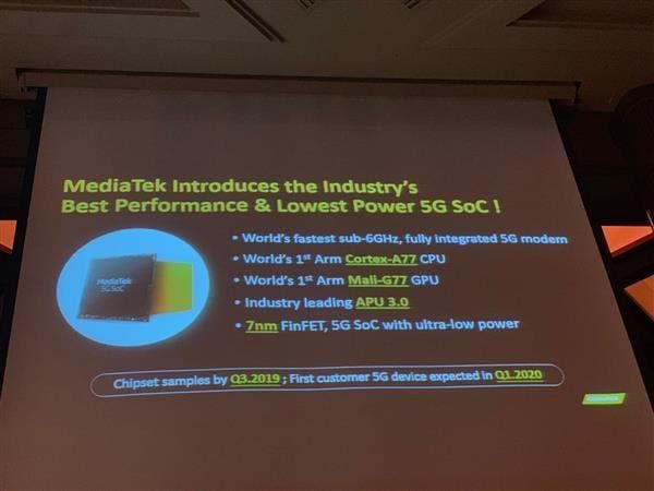 MediaTek: We have the world's first independent 5G SoC
