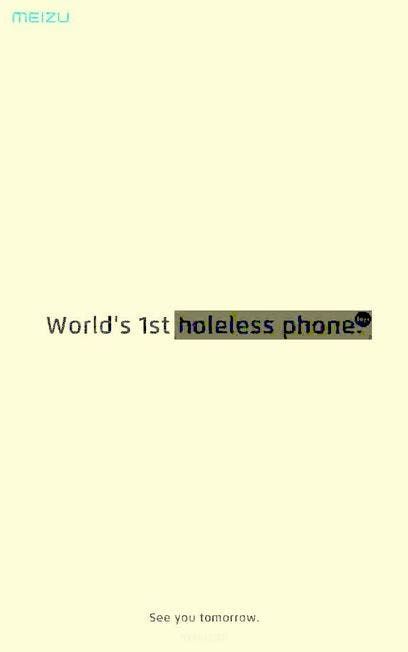 Meizu set to launch world’s first holeless phone