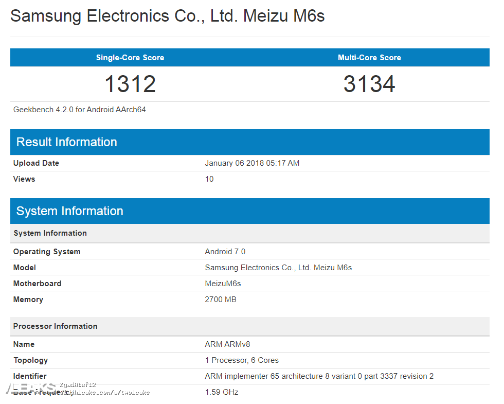 Meizu M6S to get virtual optional mBack button, a hexa-core Exynos CPU