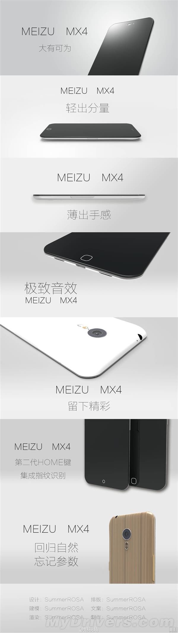 Fans produce Meizu MX4 renders, are they to your tastes?