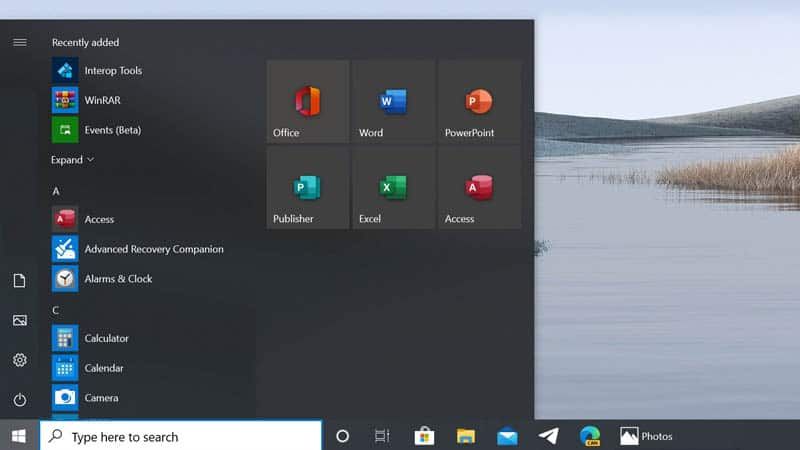 Windows 10: Microsoft reveals the new interface of its Start menu