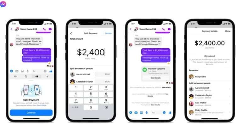 Facebook Messenger will get built-in bill splitting feature