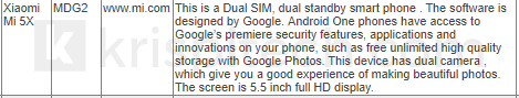 Leaks claim that Xiaomi will release an Android One Mi5X
