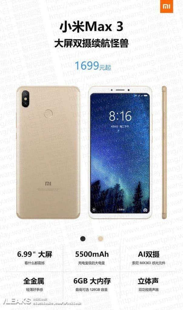 Fake Mi Max 3 Poster