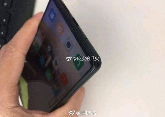 Supposed Mi Mix 3 live image leaks, shows razor-thin bottom bezel