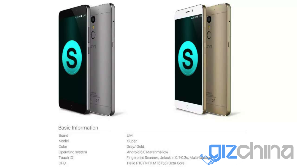 Here are the UMi Super final specs, not a Snapdragon in sight