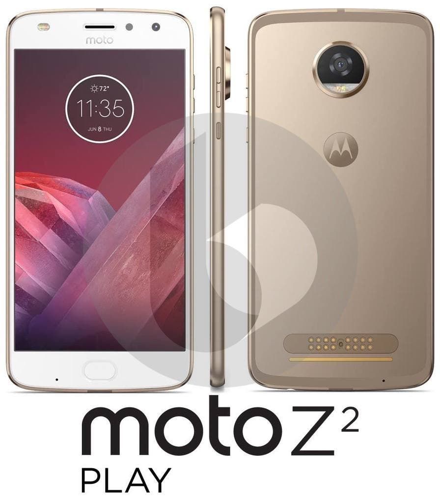 Moto Z2 Play press renders leaked