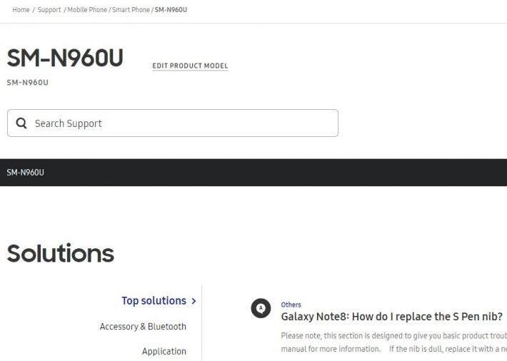 Samsung outs support page for Galaxy Note 9 in Africa