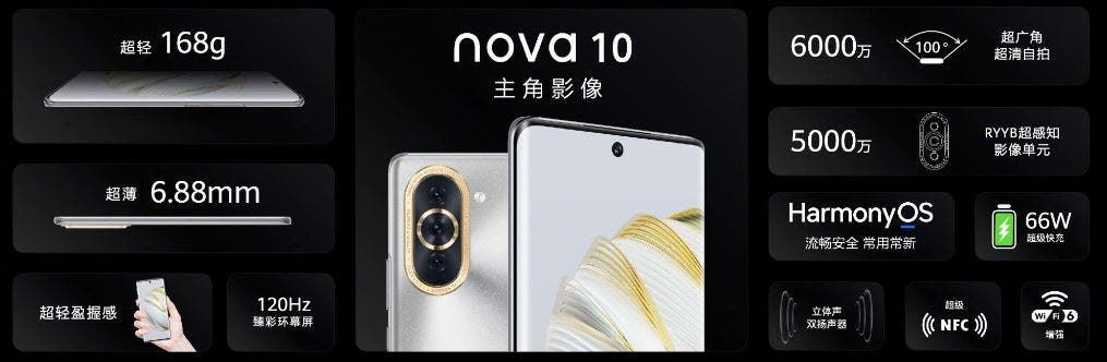 Huawei Nova 10 and 10 Pro are launched with a 60MP autofocus front camera