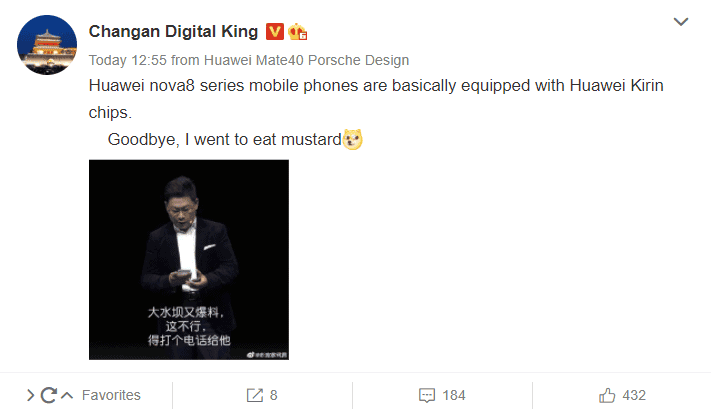 Huawei nova 8/Pro series phones will come with Kirin chips