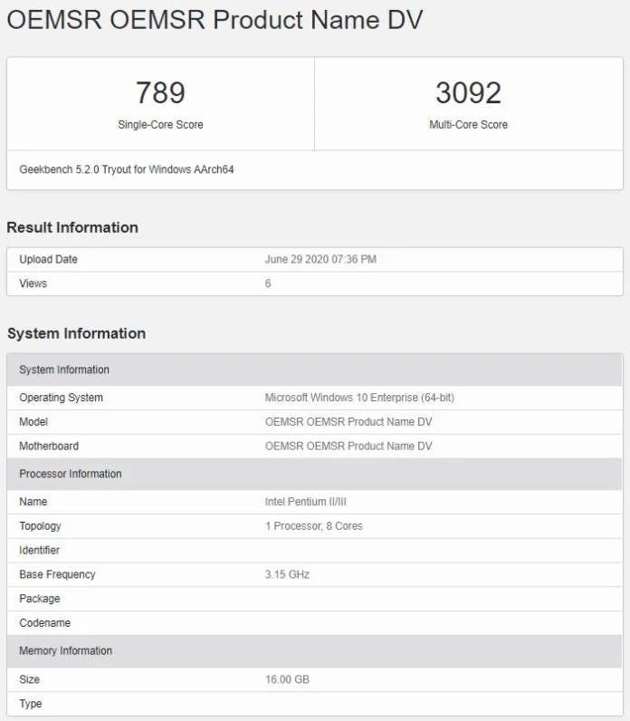 Microsoft Surface Pro X with Snapdragon 8cx Plus spotted on GeekBench