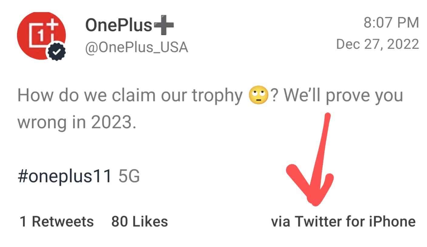 Bad impression for OnePlus: They tweet using an iPhone