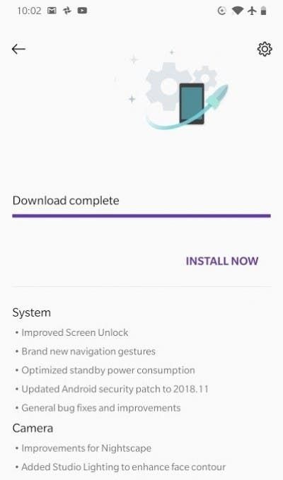 OnePlus 6T gets its first OTA update