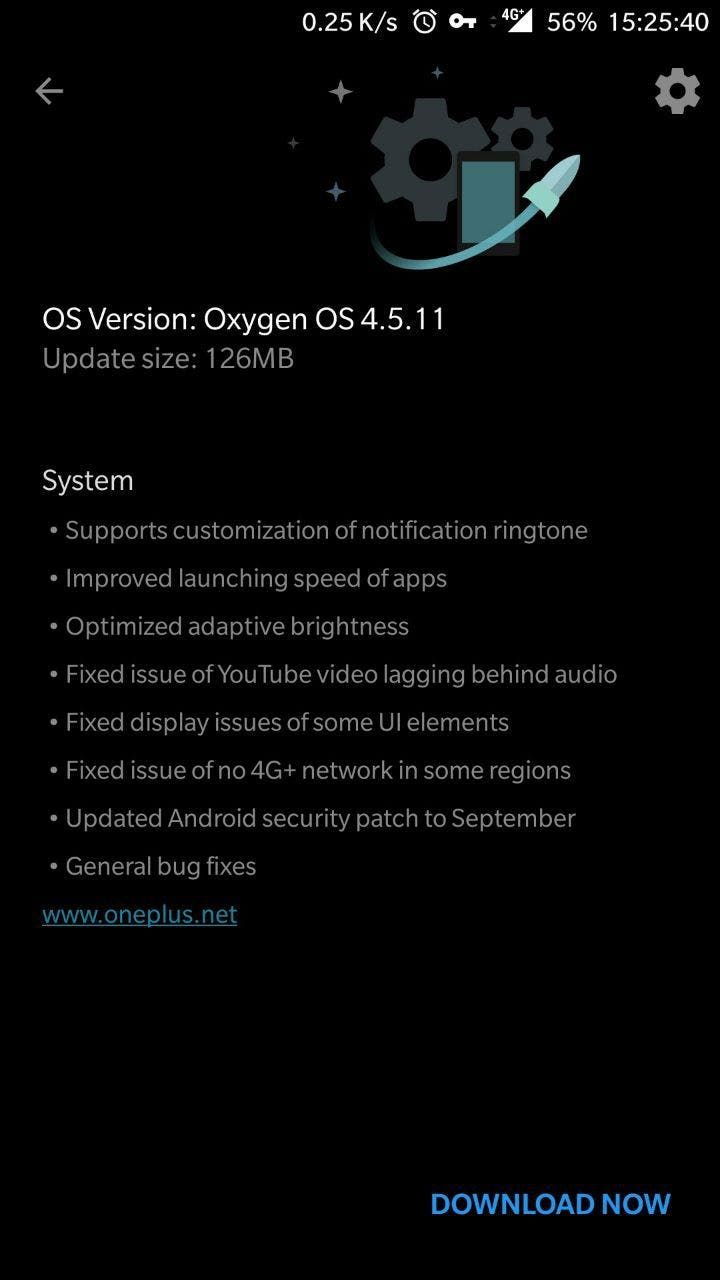Download Oxygen OS 4.5.11 For The OnePlus 5 Now
