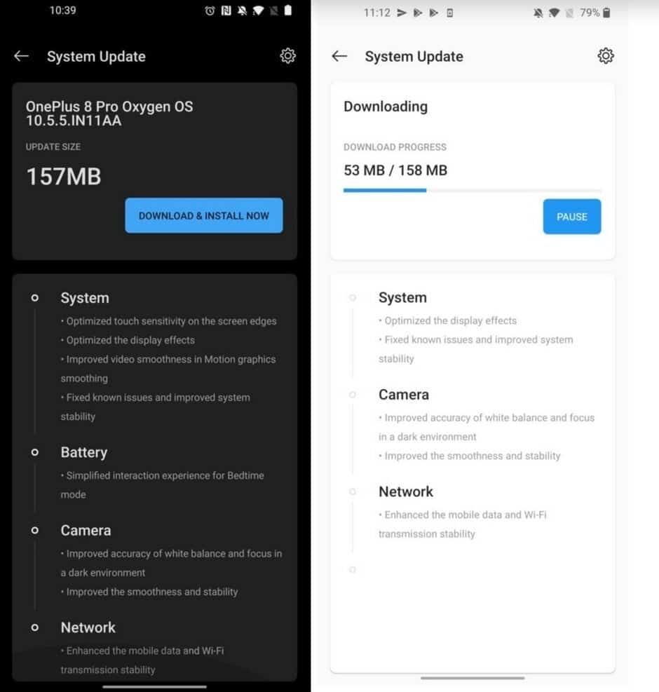 OnePlus launched a fix for the OnePlus 8/8 Pro green screen issue