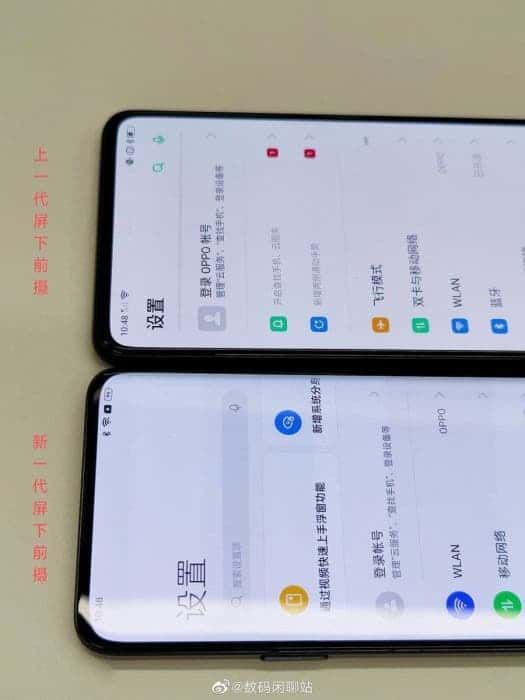 Two Oppo smartphones with sub-screen cameras have appeared in photos