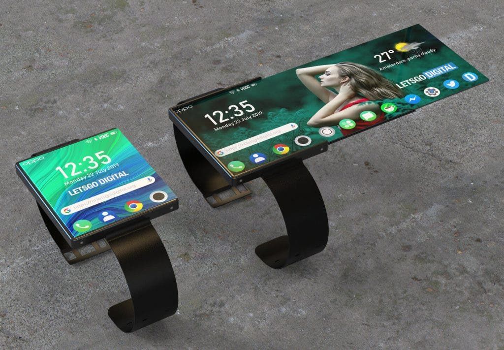 Oppo foldable smartwatch patent appears online