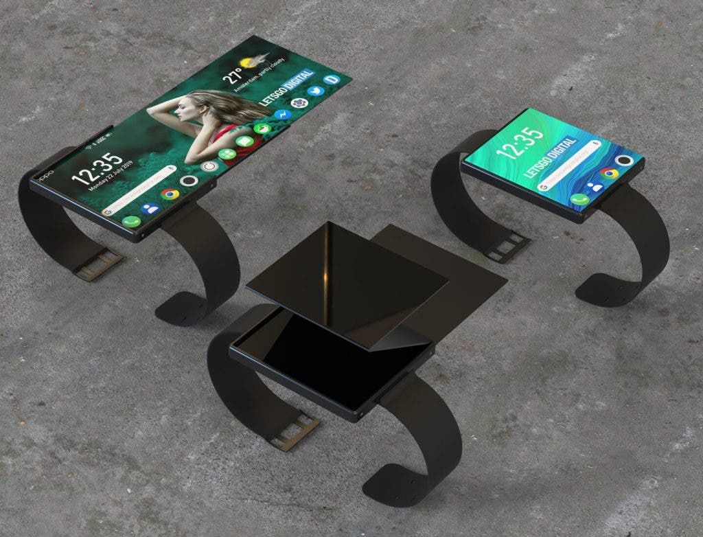 Oppo foldable smartwatch patent appears online