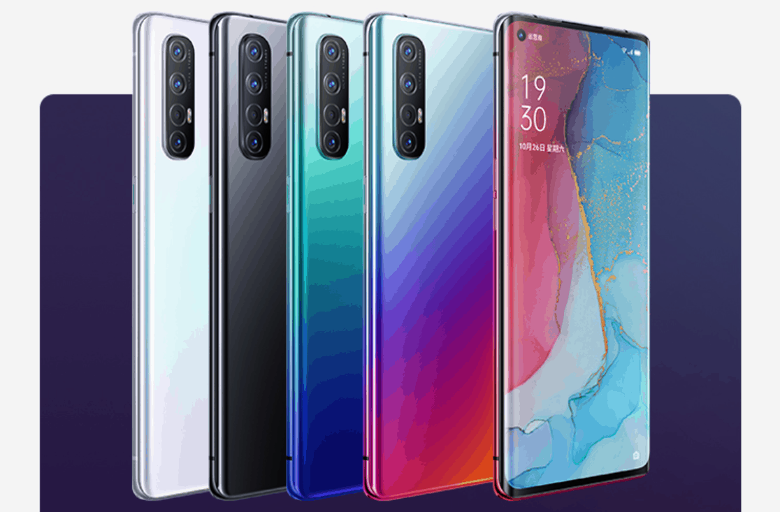 Oppo Reno 3 series 5G commence appointment - available in five colours