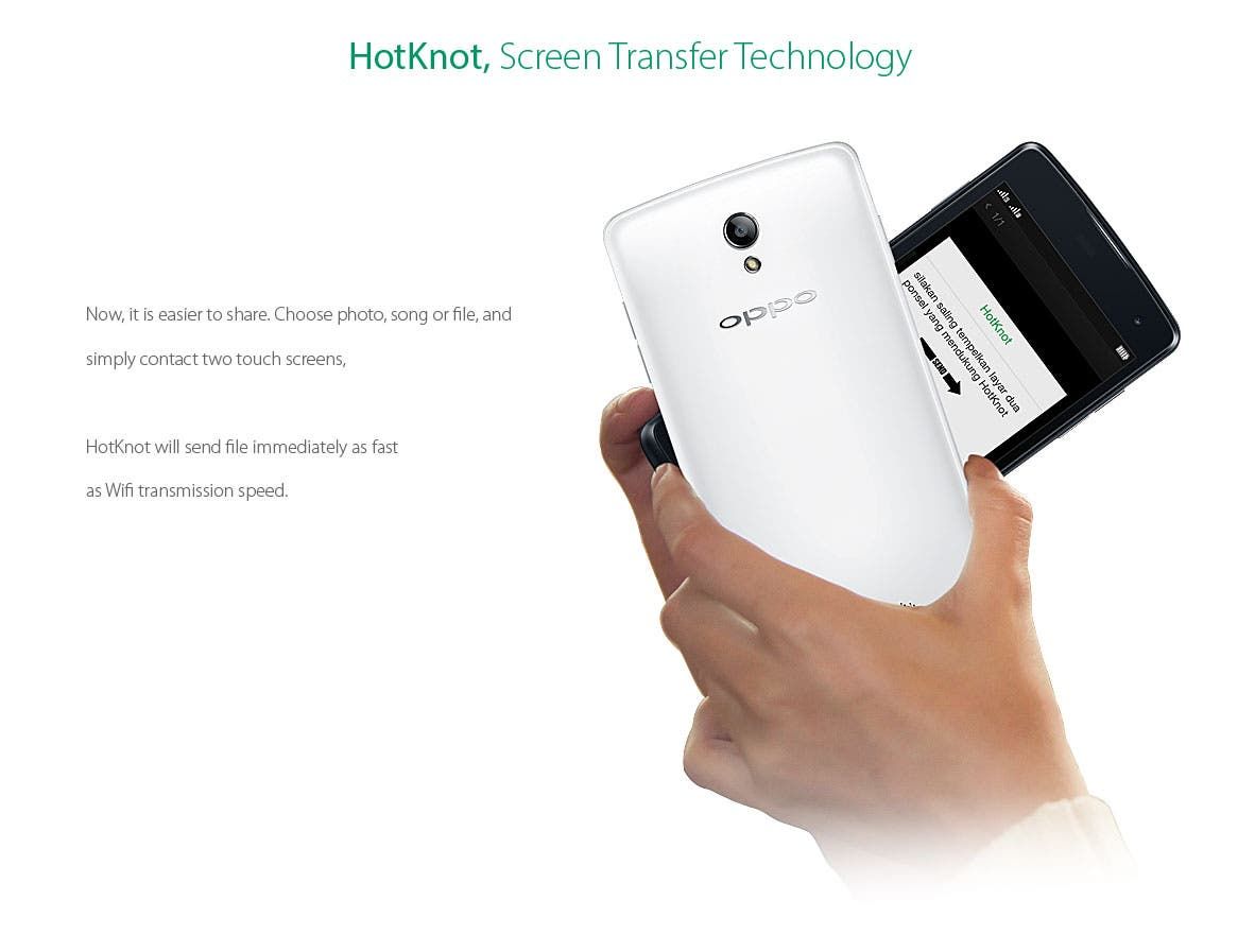 Oppo Yoyo launched in Malaysia with Hotknot file sharing
